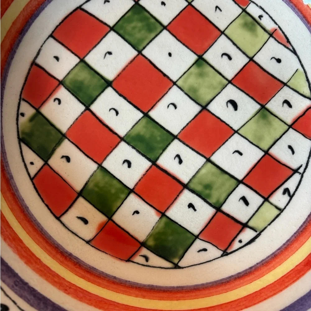Williams-Sonoma Luca Handpainted XL Pasta Serving Bowl Made in Deruta Italy